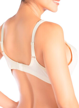 1410 Brasier materno de gamuza y algodón interno, con broche en copa - D'lirio