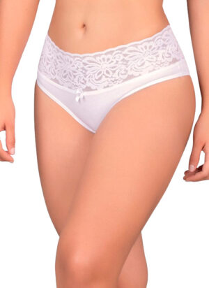 145 Bikini de algodón con blonda siliconada en cintura - D'lirio