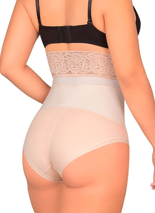 526 Faja reductora con cortes anatómicos y blonda siliconada - D'lirio - Imagen 2